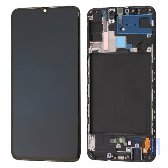 TOUCH+DISPLAY COM FRAME SAMSUNG GALAXY A70/A705 6.7" SERVICE PACK (GH82-19747A) PRETO